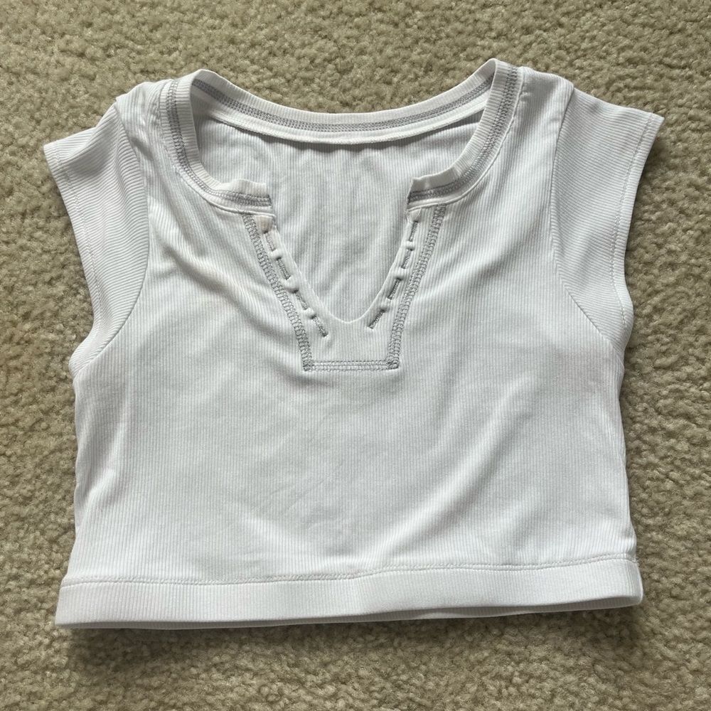 White Crop Top